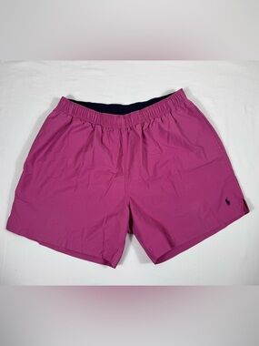 Ralph Lauren Fuchsia Swim Trunks with Elastic Waistband (167)